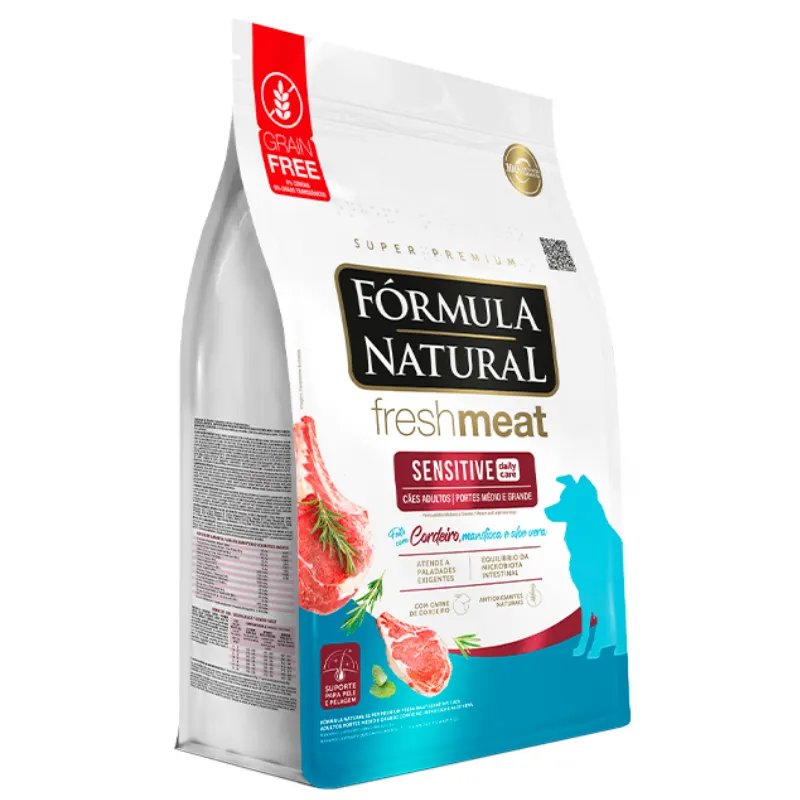 Ração Fórmula Natural Fresh Meat Sensitive Cães Adultos Médio/Grande 12kg