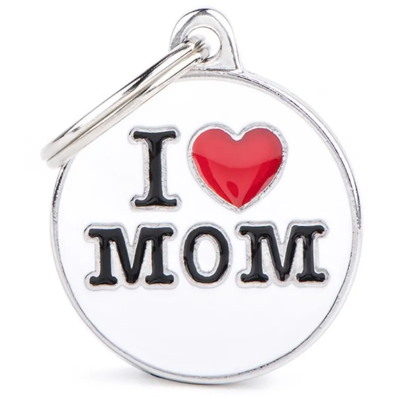 Medalha de Identificação My Family I Love Mom