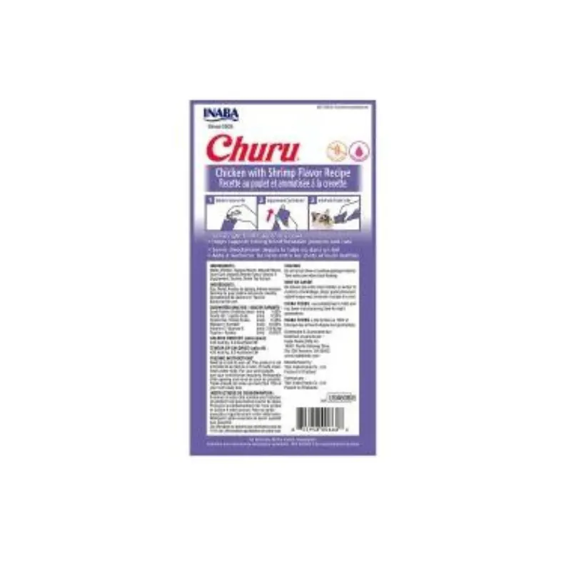 Purê Churu Galinha e Camarão para Gatos 56g