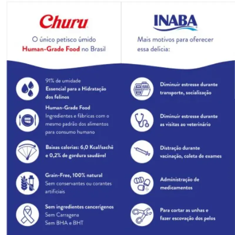 Purê Churu Galinha e Camarão para Gatos 56g