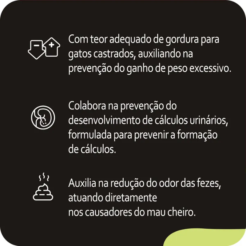Ração Nero Premium para Gatos Castrados Sabor Frango 10,1 Kg