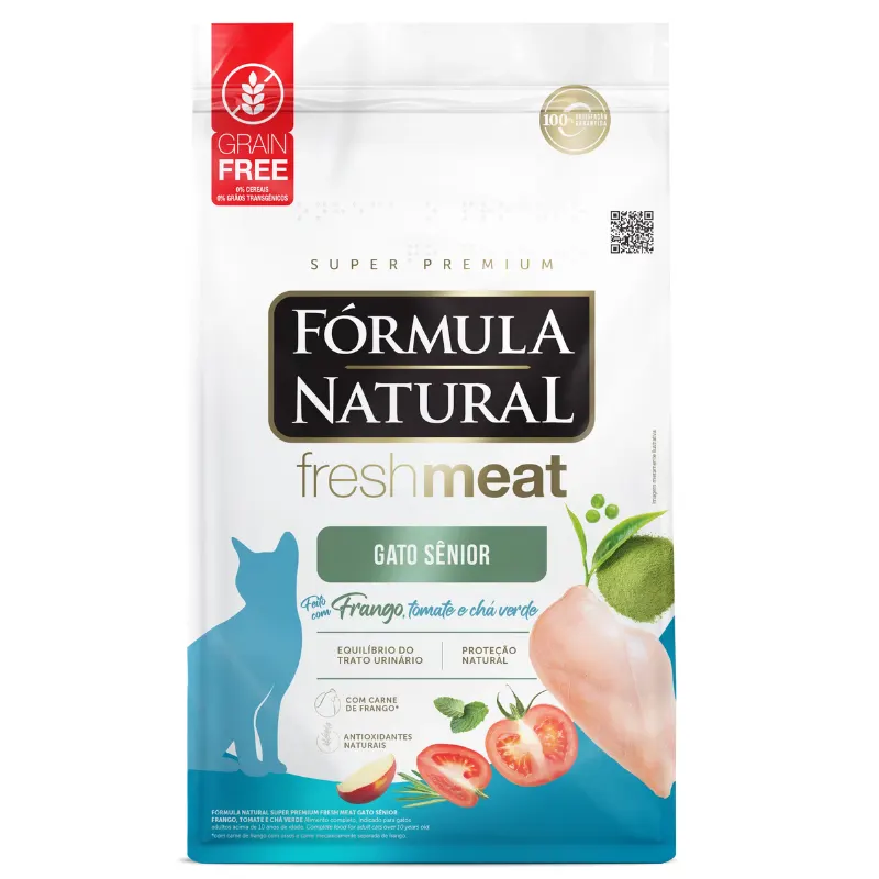 Ração Fórmula Natural Gatos Sênior Sabor Frango 1 Kg
