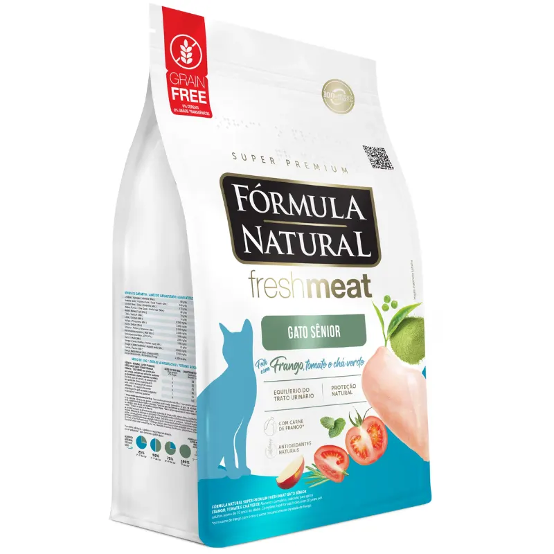 Ração Fórmula Natural Gatos Sênior Sabor Frango 1 Kg