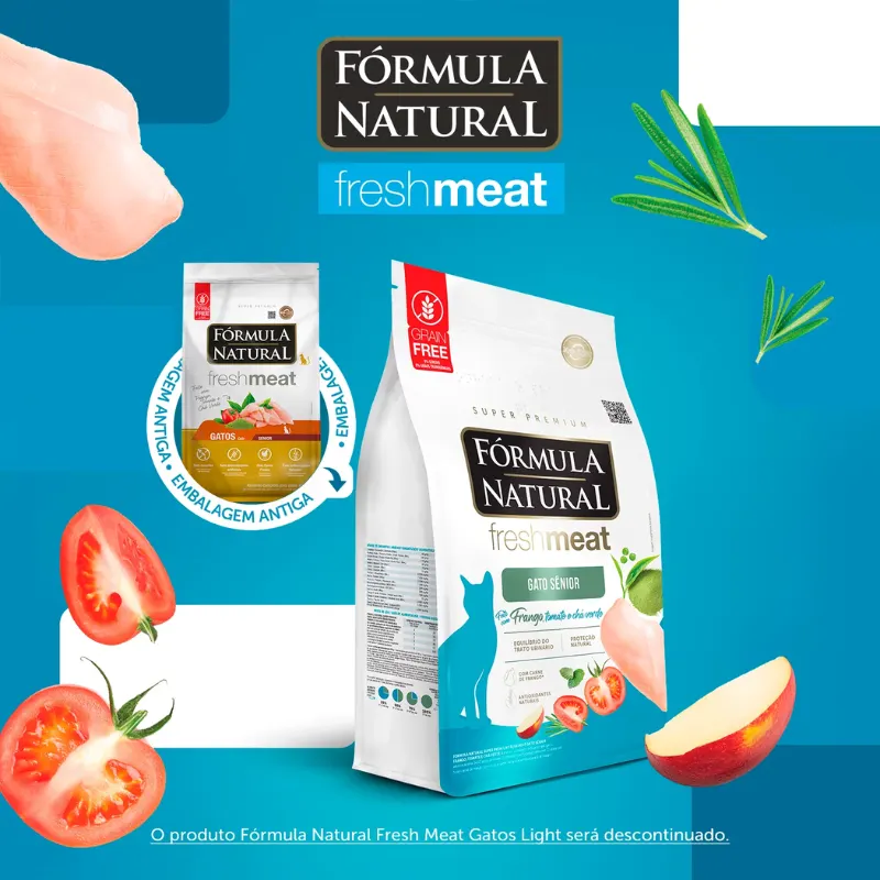 Ração Fórmula Natural Gatos Sênior Sabor Frango 1 Kg