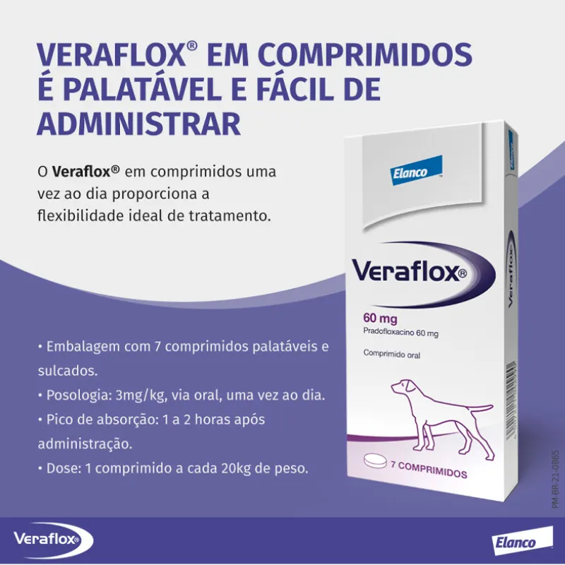 Veraflox Cão  com 7 Comprimidos 60 g