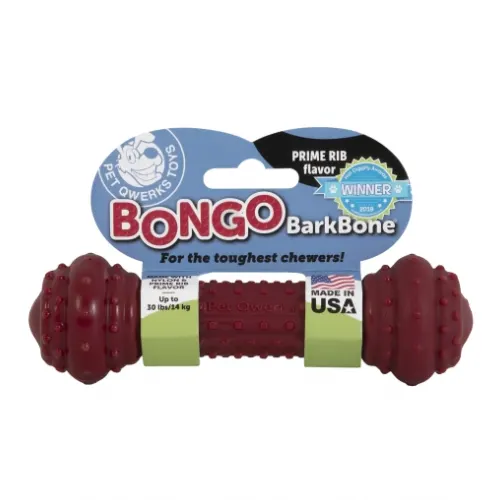 Brinquedo Nylon Pet Qwerks Bongo Prime Ribe G
