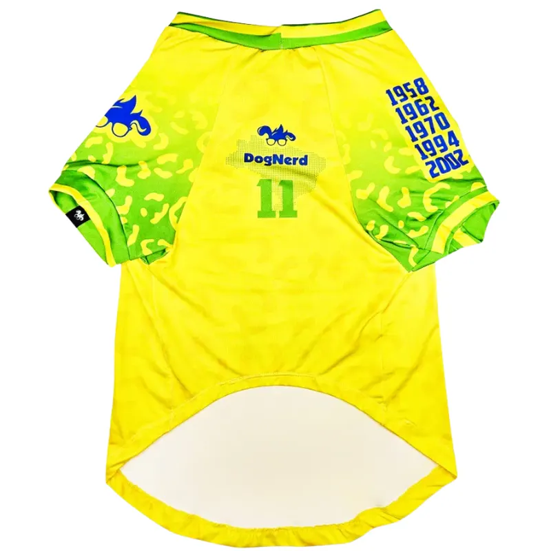 Roupa Pet Brasil Amarela UV50+  Dog Nerd 2026
