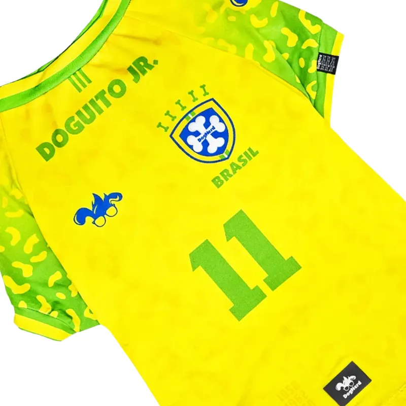 Roupa Pet Brasil Amarela UV50+  Dog Nerd 2026