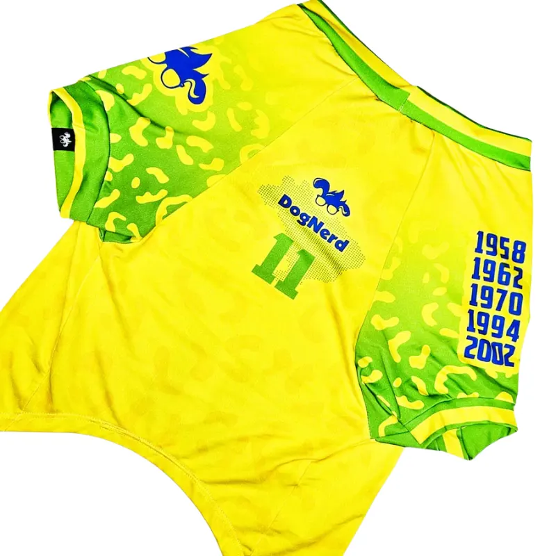 Roupa Pet Brasil Amarela UV50+  Dog Nerd 2026