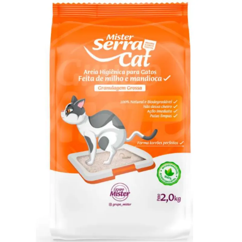 Mister Serracat Grosso - Areia Para Gatos 2kg