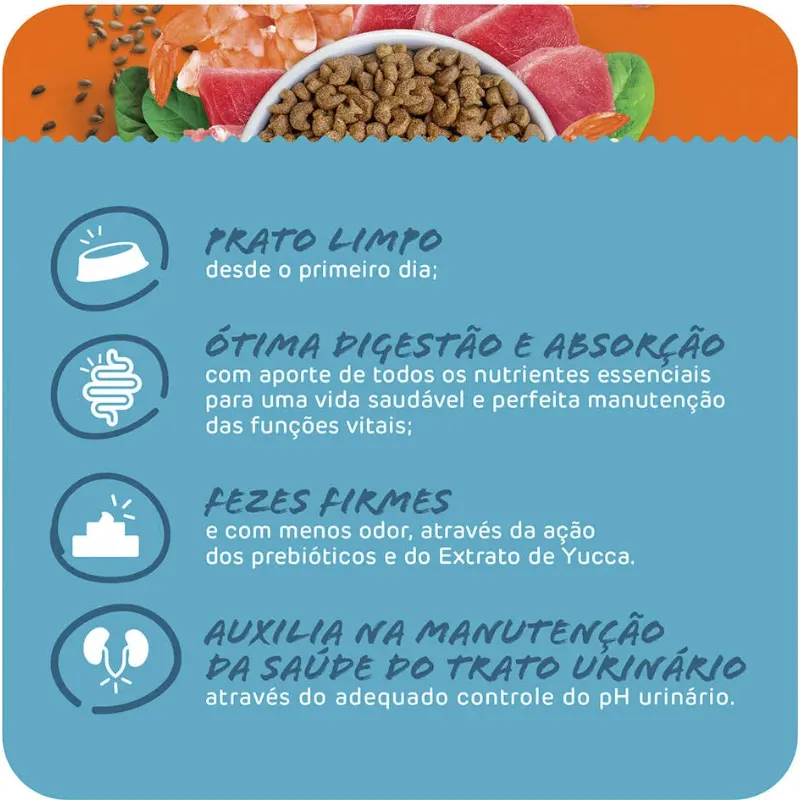 Ração Max Cat Vita Sabores Mar Atum Camarão Gatos Adultos 20 Kg