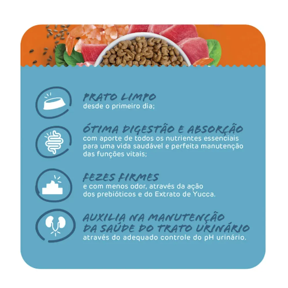 Ração Max Cat Vita Sabores Mar Atum Camarão Gatos Adultos 20 Kg