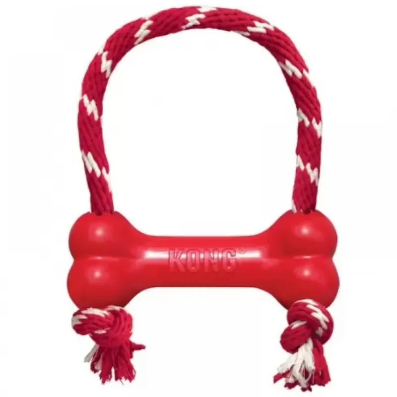 Brinquedo Kong Goodie Bone W/ Rope Pequeno