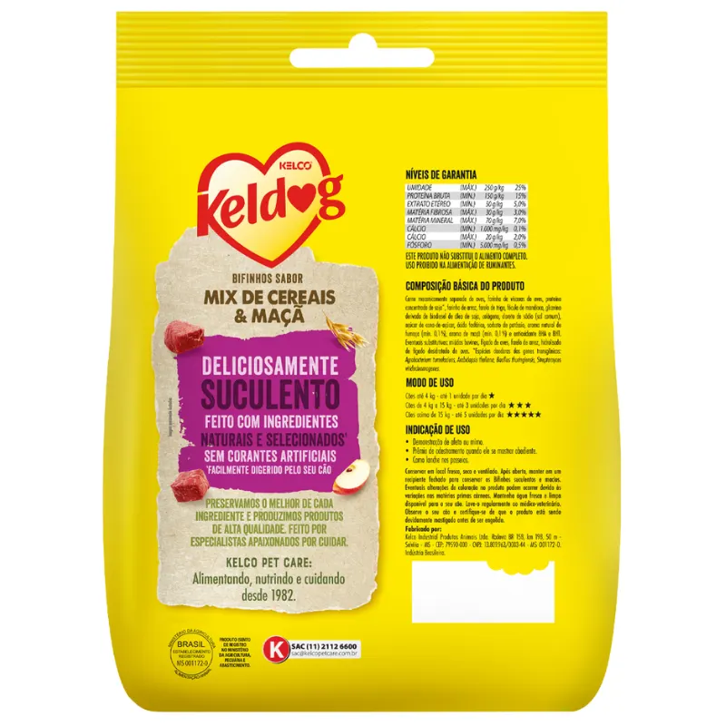 Keldog Bifinhos Criadores Mix de Cereais e Maça 500 g