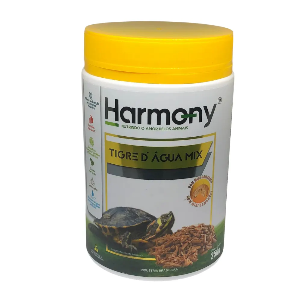 Harmony Repteis Tigre D'Agua Mix 250G- Minas Nutri