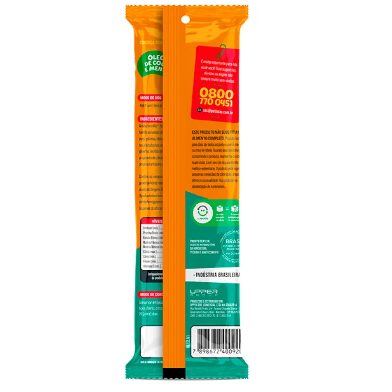 Petiscão Snack Dental Original Fresh 14 cm com 3 Un 75 g