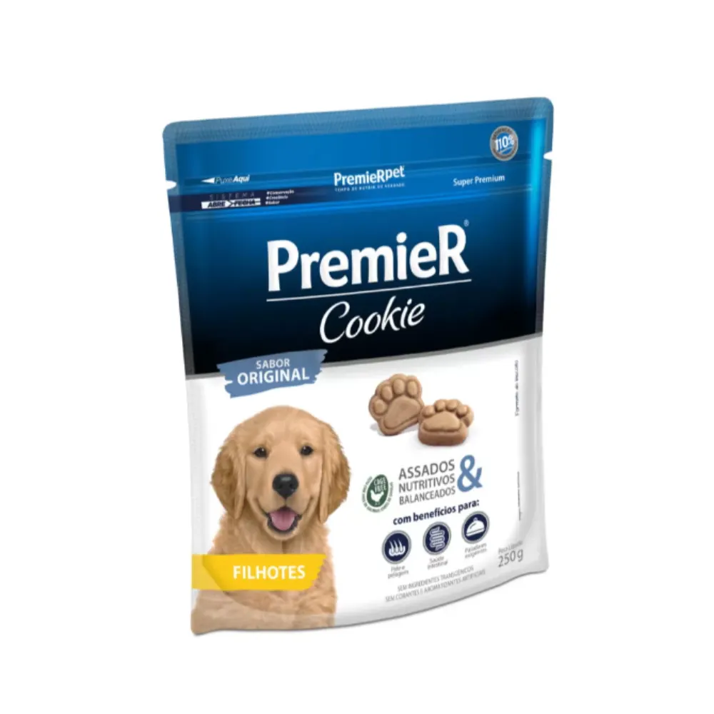 Biscoito Premier Cookie para Cães Filhotes 250g