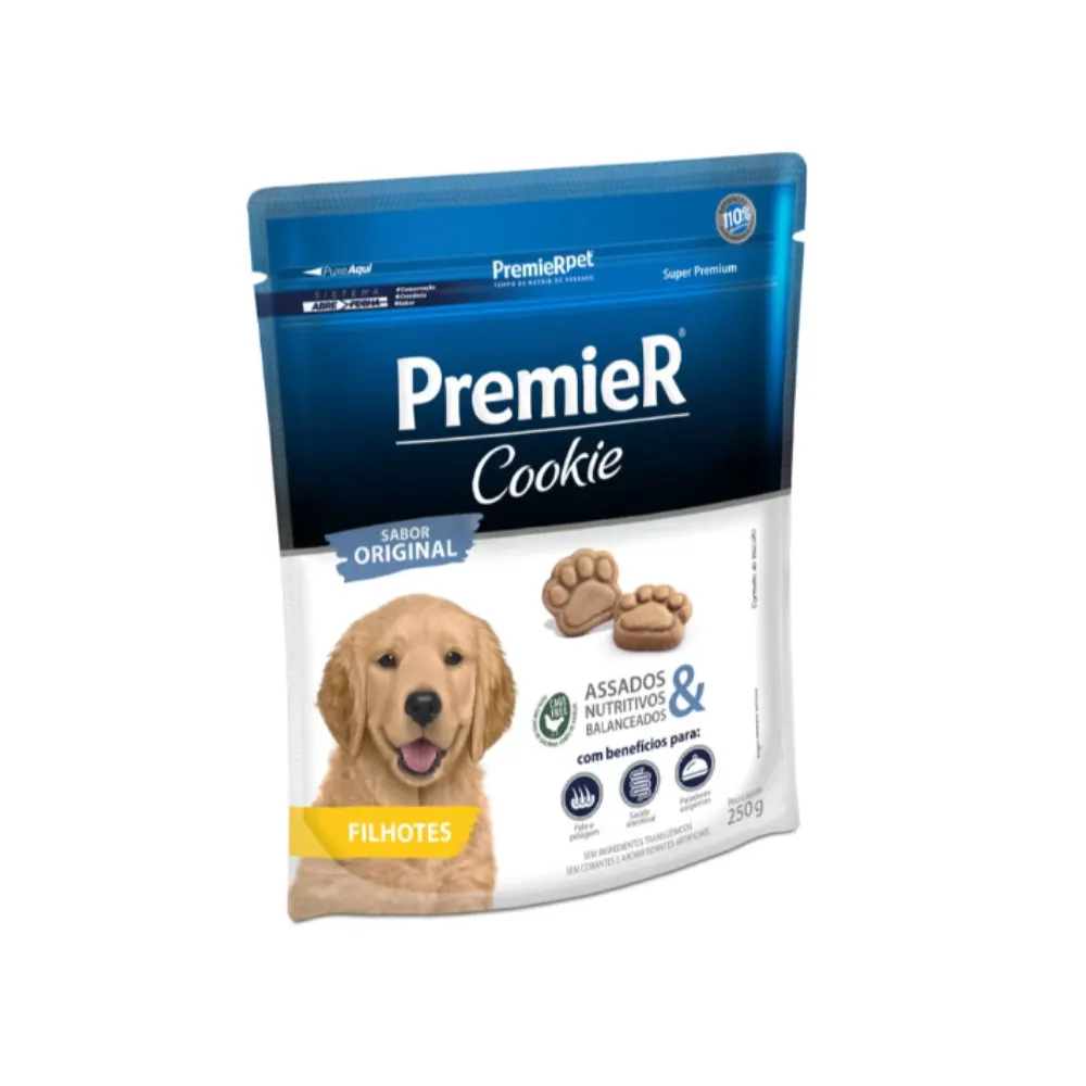 Biscoito Premier Cookie para Cães Filhotes 250g