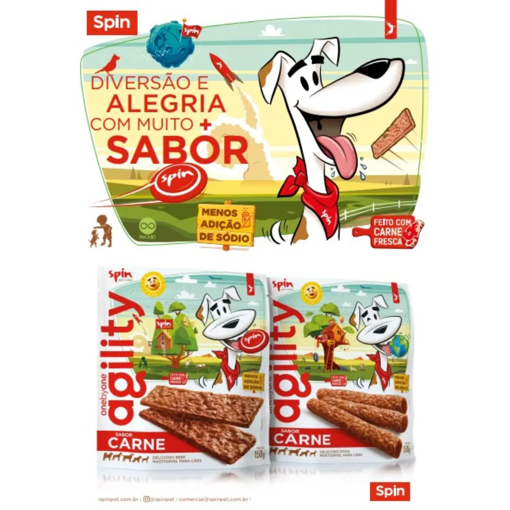 Petisco Agility Beef Cães - 150g - Carne