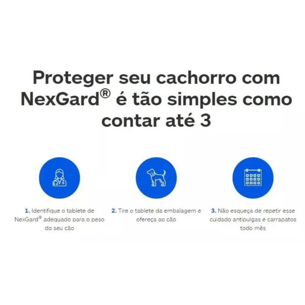 NexGard Spectra Anti-Pulgas e Carrapatos P/ Cães 7,6 a 15 Kg