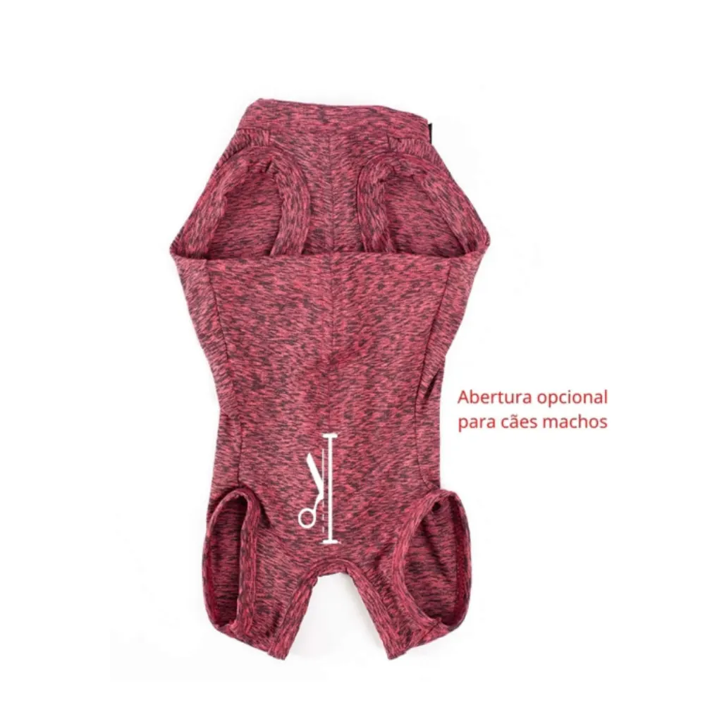 Roupa Pós Castração Pet Med Rosa Duo Dry Regular Cães Nº9 16-21KG
