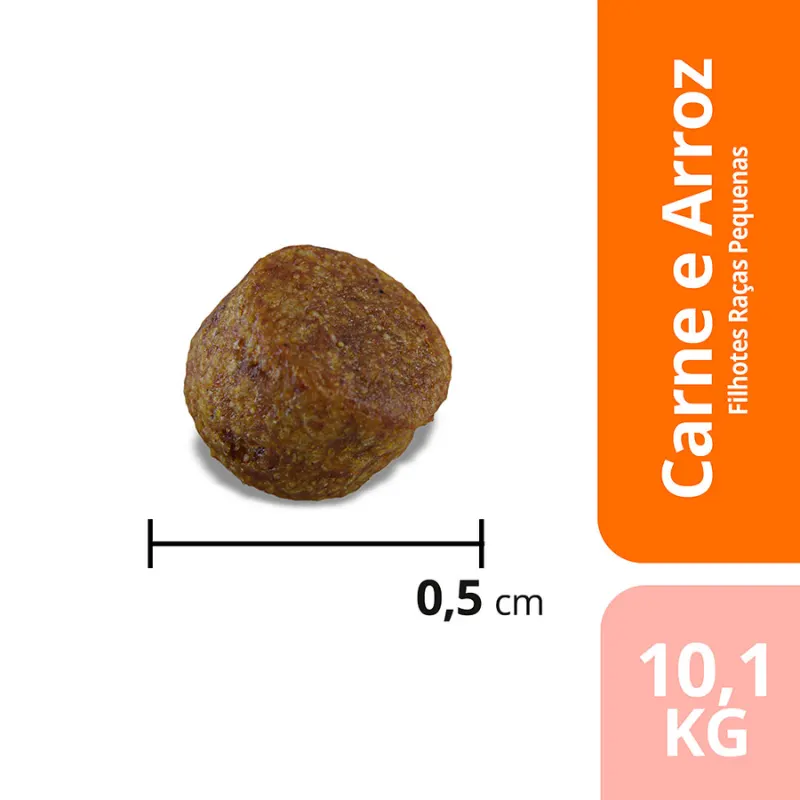 Ração Max Cães Filhotes Porte Pequeno Carne e Arroz 10,1 Kg