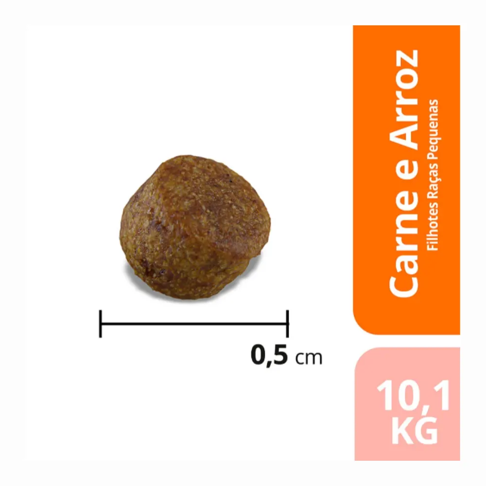 Ração Max Cães Filhotes Porte Pequeno Carne e Arroz 10,1 Kg