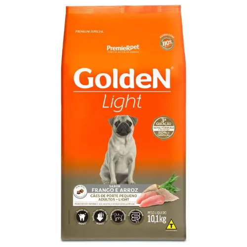 Ração Golden Fórmula Light Cães Adultos Mini Bits Frango