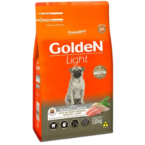 Ração Golden Fórmula Light Cães Adultos Mini Bits Frango