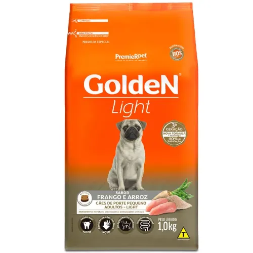Ração Golden Fórmula Light Cães Adultos Mini Bits Frango