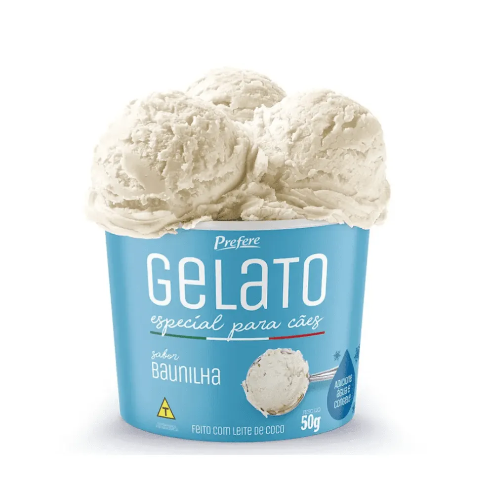 Gelato para Cães Baunilha Prefere 50g