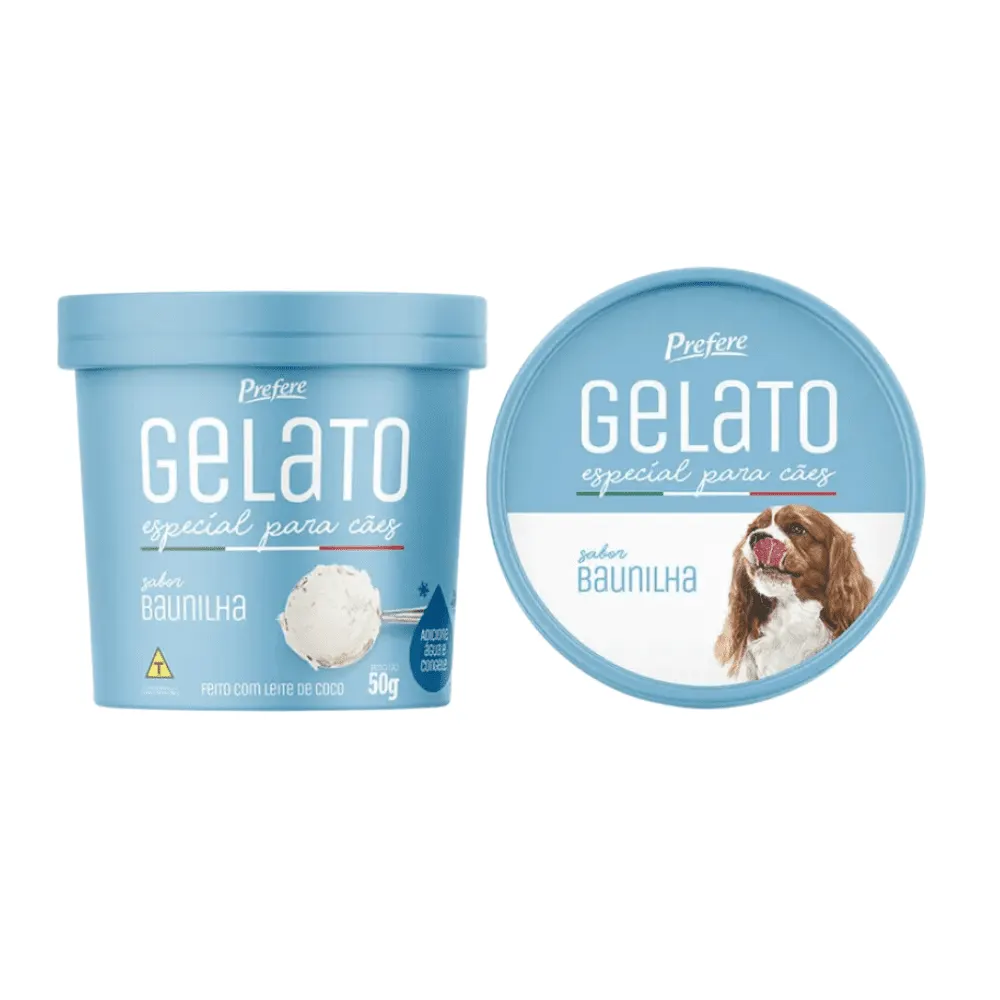 Gelato para Cães Baunilha Prefere 50g