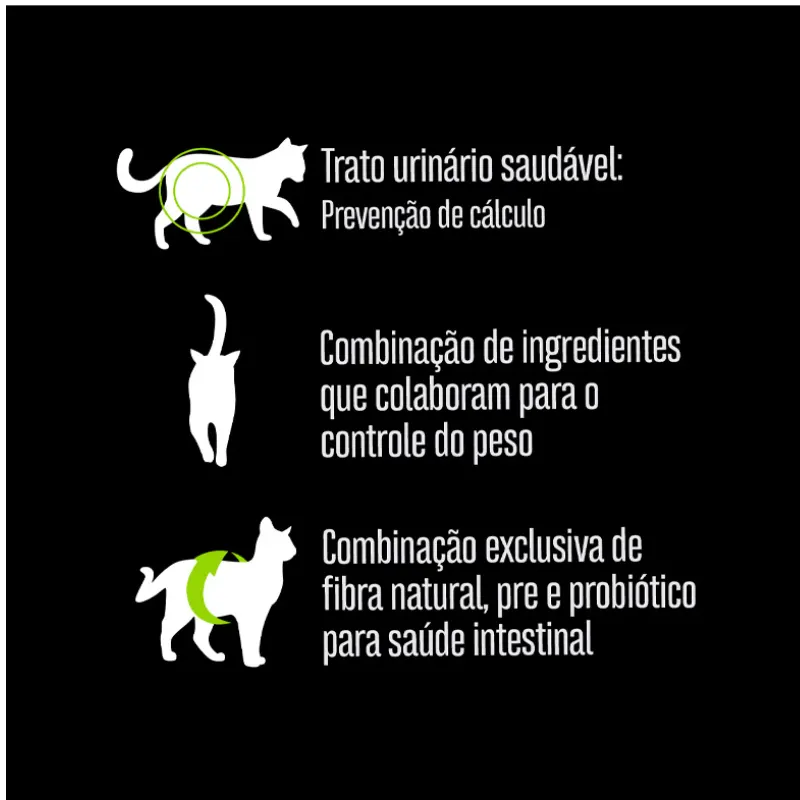 Ração Equilíbrio Gatos Adultos Castrados Sabor Frango 1,5Kg