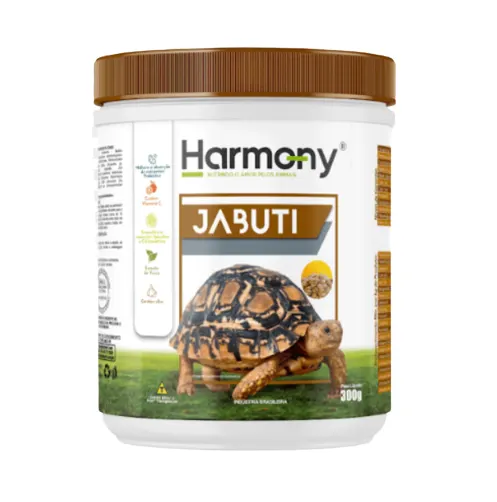 Ração Para Jabuti Harmony Repteis Jabuti 300g- Minas Nutri