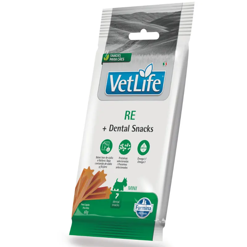 Petisco Dental Vet Life RE para Cães de Raças Mini e Pequenas 60g