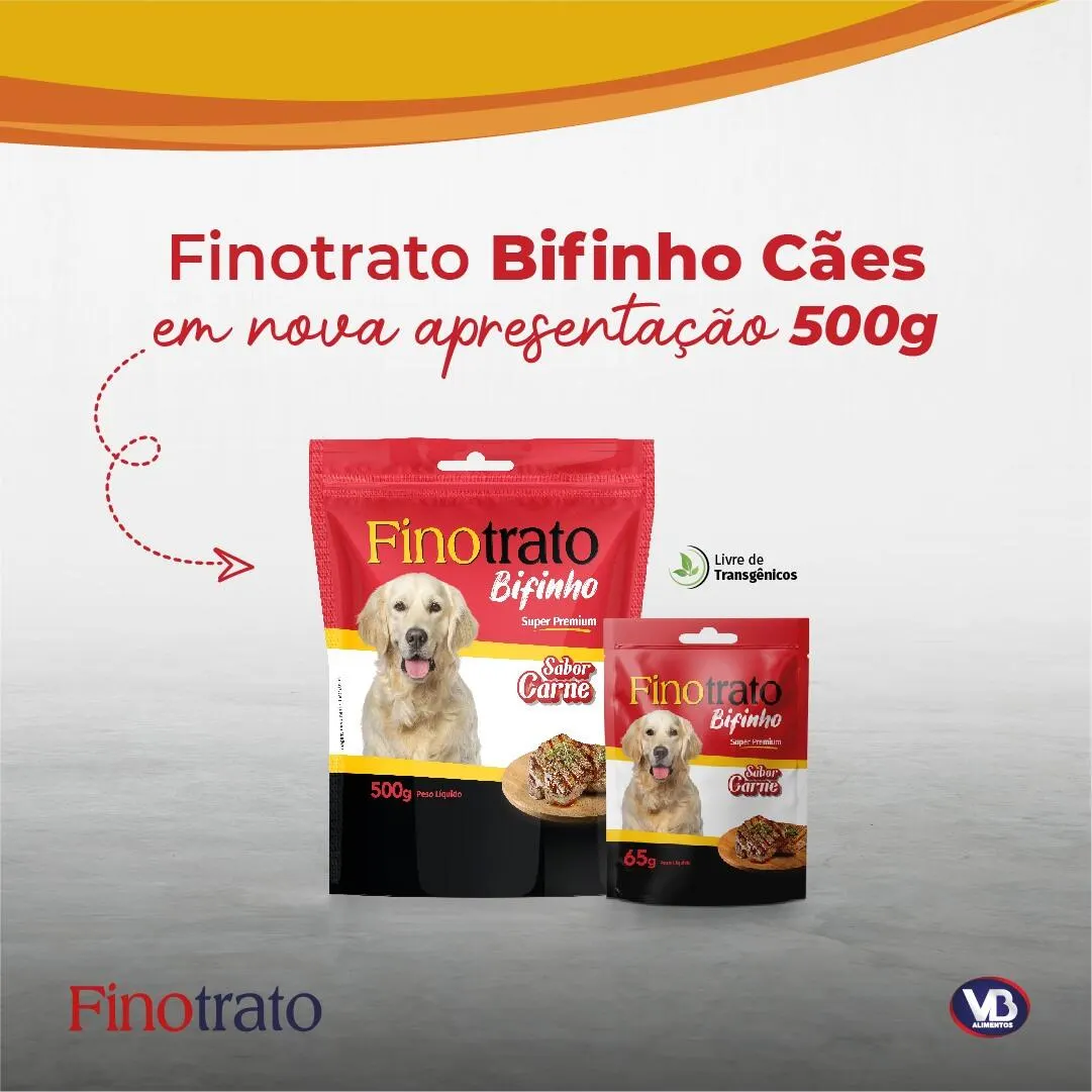 Bifinho Finotrato Sabor Carne para Cães 500 g