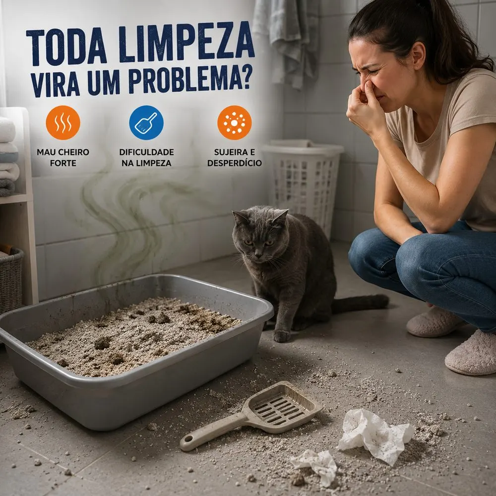 Areia Higiênica CareCat  Fina Tradicional 4kg