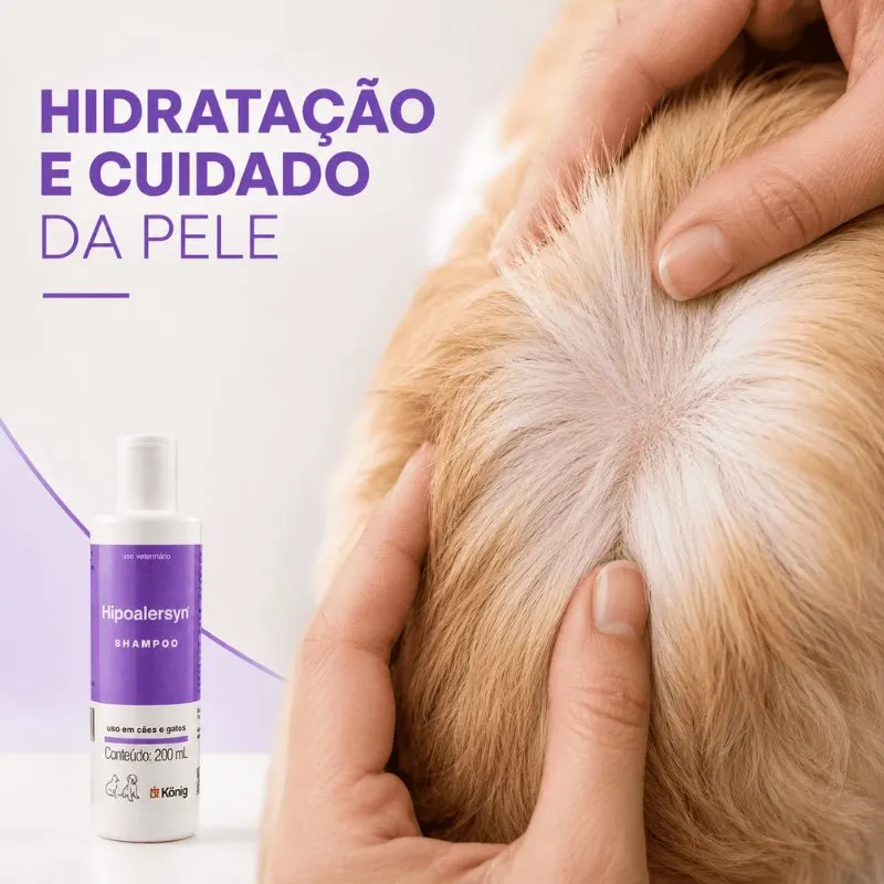 Shampoo hipoalergênico para cães e gatos Hipoaçersyn 200 ml König