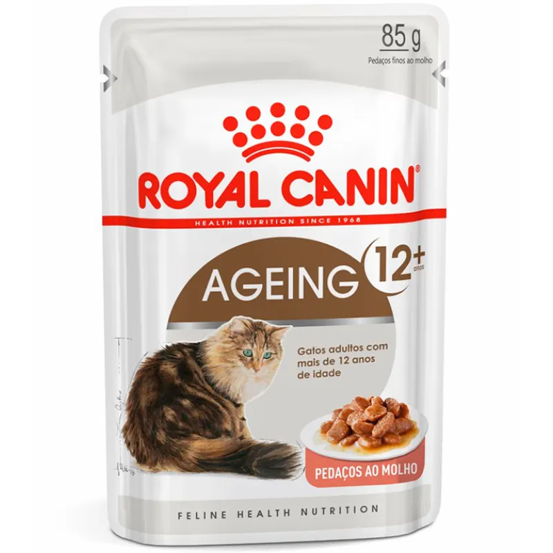 Ração Úmida Royal Canin Sachê Ageing 12+ para Gatos Adultos 85 g