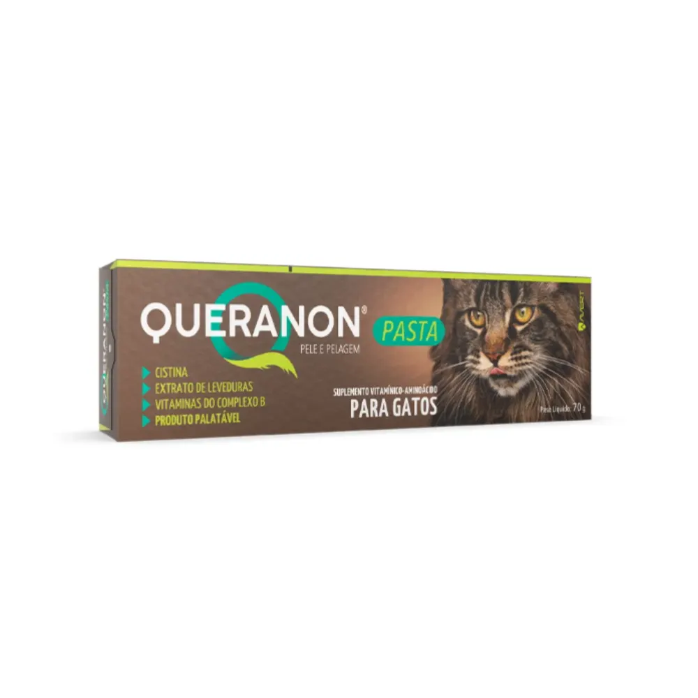 Suplemento Queranon Pele e Pelagem em Pasta Gatos 70g
