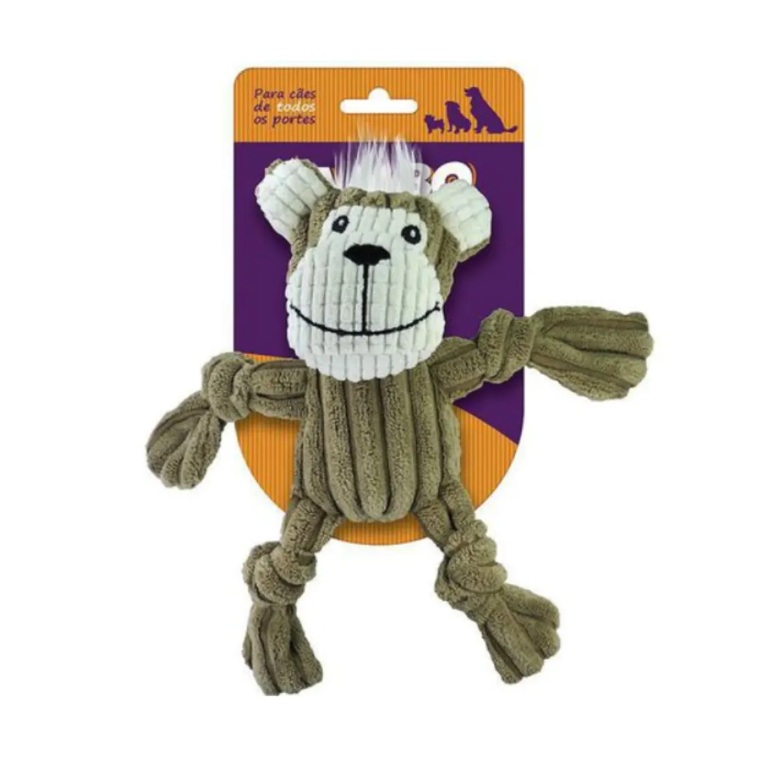 Brinquedo Jambo Mordedor Mini Knot Monkey Marrom