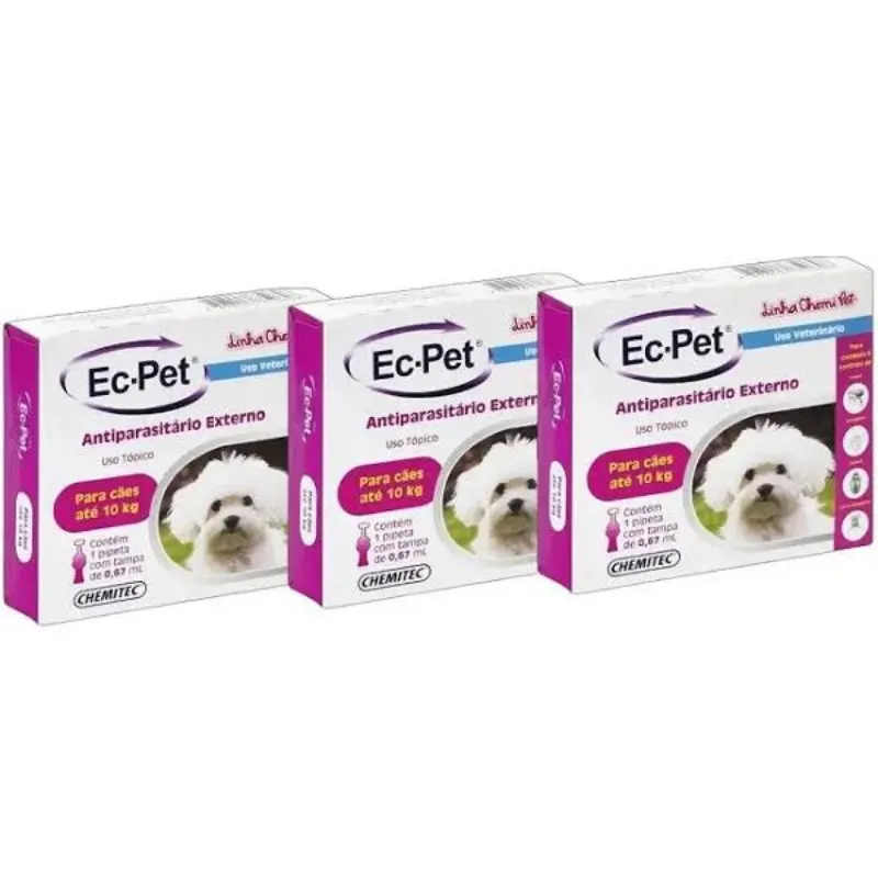 Antiparasitário Ec-pet Até 10kg - Chemitec