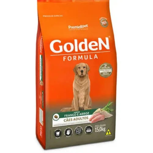Ração Golden Fórmula Cães Adultos Frango e Arroz