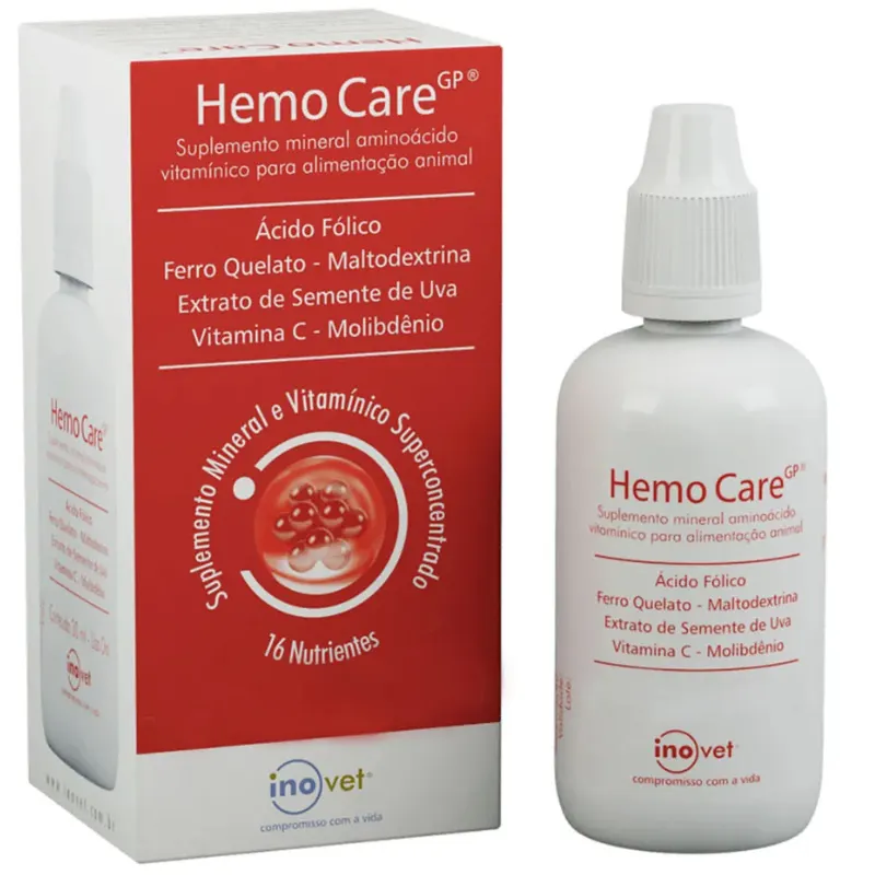 Suplemento Hemo Care GP para Animais inovet
