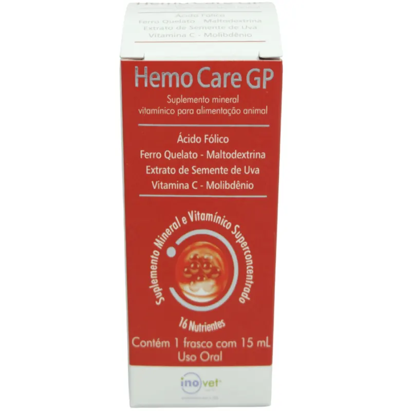 Suplemento Hemo Care GP para Animais inovet