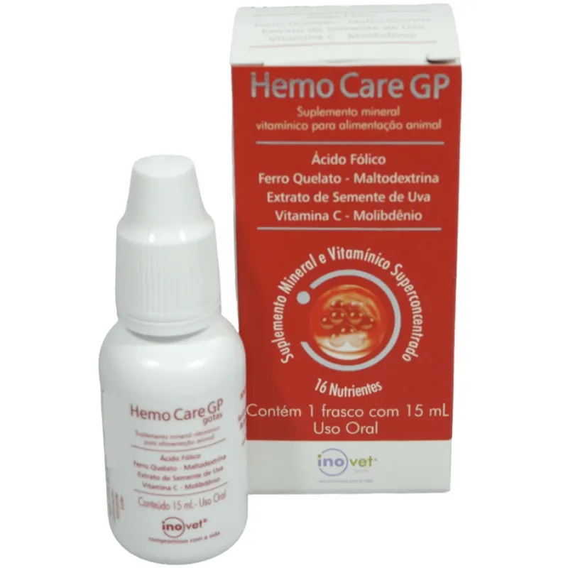 Suplemento Hemo Care GP para Animais inovet