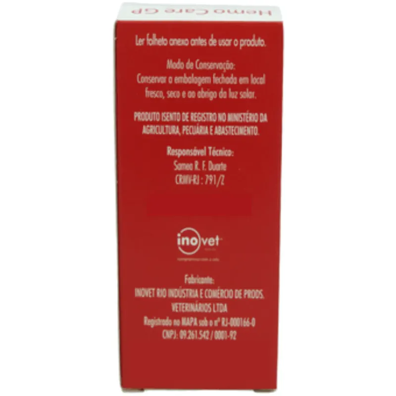 Suplemento Hemo Care GP para Animais inovet