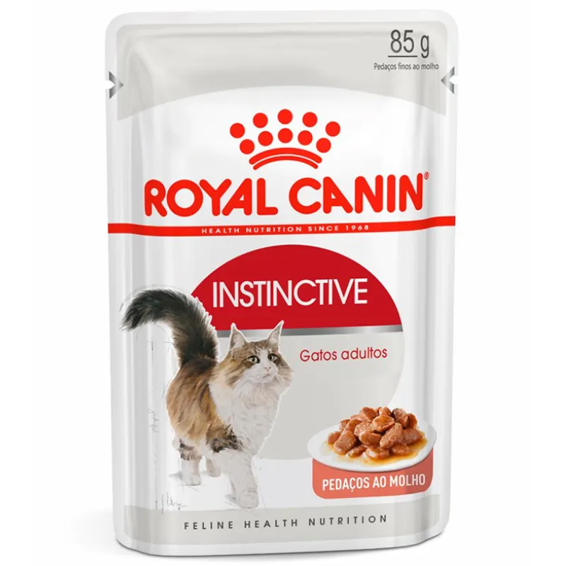 Ração Úmida Royal Canin Sachê Instinctive para Gatos Adultos Acima de 12 Meses 85 g