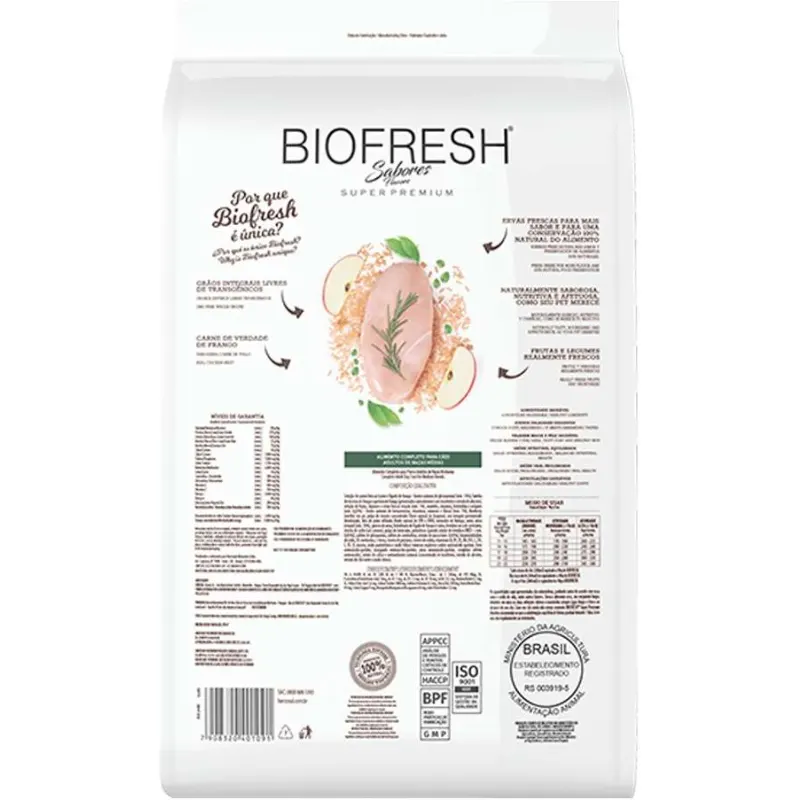 Ração Biofresh Cão Adulto Média Frango