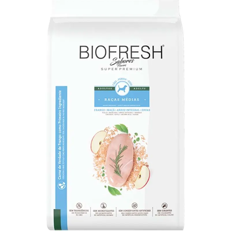 Ração Biofresh Cão Adulto Média Frango
